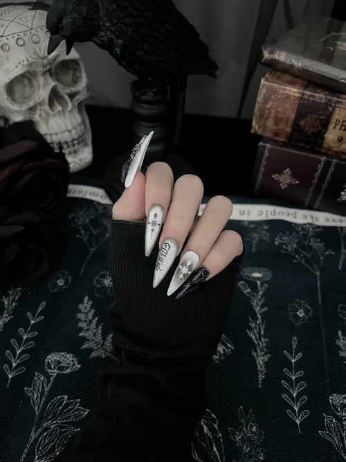 Crow & Co. — Dark Academia Witchy Long Almond Nails