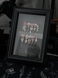 Crow & Co. — Crimson Veil: Vintage Gothic Rose & Butterfly 3D Crystal Handcrafted Press‑On Nails